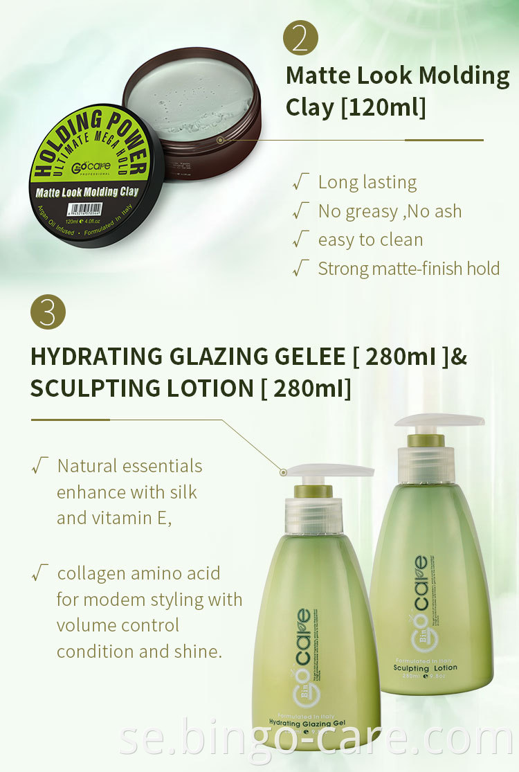 GOCARE Refreshing Shampoo Deep Cleansing Moisture Professional Salon Användning 400ml/1000ml